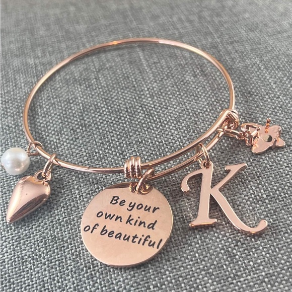 Be your Own kind of Beautiful Bracelet Bangle Cuff Bracelet Rosegold New - Picture 2 of 2